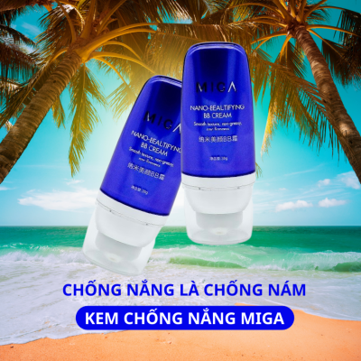 Kem chống nắng MIGA – MIGA Nano-Beautifyng BB Cream là sản phẩm bảo vệ da khỏi các tác động từ môi trường như ánh nắng mặt trời, khói bụi, thời tiết